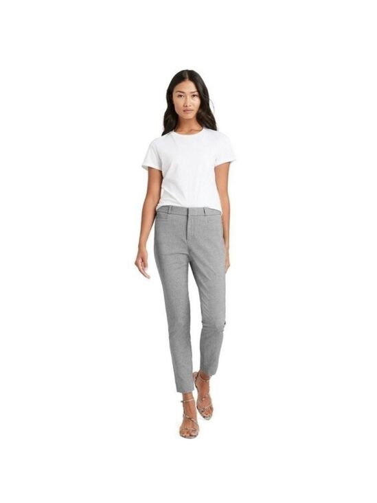 Banana Republic Pants - Banana Republic Sloan Fit Slim Cropped Grey/Blue Ankle Pants, size 10